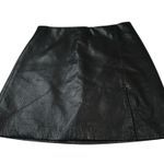 Aritzia Sunday Best Tatiana Mini Vegan Leather Skirt Black Size 0 Photo 0