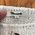 Madewell  Boatneck Pullover Sweater White Black Stripe Size L NWT‎ Photo 4
