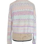 Arizona Jeans Arizona Womens Sweater Cropped Cardigan Button Top Fuzzy Soft Pastel Size Small Photo 2