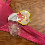 Y2K 2000s vintage hot pink padded floral bra size 34B Photo 2