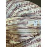 Ann Taylor Loft Riviera Shorts Size 14 Pink Cream Striped Casual Photo 3