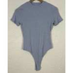Naked Wardrobe The NW Crew T Short Sleeve Bodysuit in Periwinkle NWT Size Large Photo 1