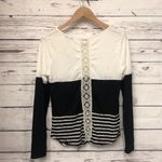 Moa Moa  lace back color block striped‎ shirt Photo 5