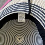 Anthropologie Striped Sun Hat Pink White Navy NWOT Photo 3