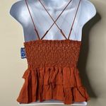 Free People Adella Cami Winding Roads Burnt Orange XS NEW Photo 3