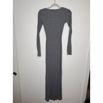 SKIMS  Grey Ribbed Long Sleeve Maxi Dress Photo 6