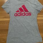 Adidas Womens GO TO Short Sleeve Logo Tee  Gray Size S Photo 0
