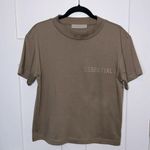 Essentials Fear of God Flocked boxy Logo Short Sleeve Tee Photo 1