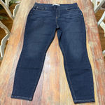 Levi Strauss Totally Shaping Pull on Skinny Dark Wash Denim Plus 22 Blue Size 22W Photo 0