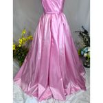 Mac Duggal  One Shoulder Large Bow Pleated Gown Ice Pink 2 Photo 14