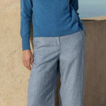 Poetry relaxed Straight Leg Linen Trousers Light Gray Size 4 Photo 0