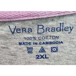 Vera Bradley Vera Bradley Women's Size 2XL PJ Top T-Shirt Gray Short Sleeve Photo 2