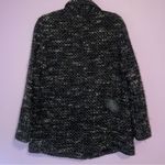 J.Jill S Black Tweed Pea Coat Longline Jacket Photo 4