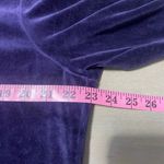 Ralph Lauren Lauren 1/4 zip velour pullover jacket, zipper pockets,purple size L Photo 8