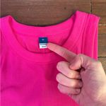 Old Navy Hot Pink Fitted Stretch Rib Knit Racerback Mini Dress Sz XL 💚🍄 Photo 7