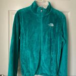 The North Face  Women Green Fleece Sherpa Full Zip Jacket Medium Photo 4