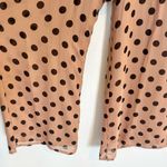 Polka Dot Tan Flowy Wide Leg Pants Photo 4