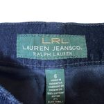 Ralph Lauren Velvet Corduroy Straight Leg Pants Size 6 Navy Blue Preppy Academia Photo 5