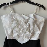 Betsy and Adam  Rosette Sequins Bodice Sheath Cocktail Dress 8 Photo 4