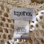 Crochet Cardigan White with sequins beads and rhinestones size L Size L Photo 6