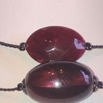 NY Brand Gunmetal Gray Dark Metal Pink Red Beaded Multi Strand Boho Necklace Black Photo 5