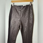 INC  Snake-Print Skinny Pants Brown 4 NWT Photo 1