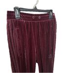 Adidas Originals Velvet Vibes Velour Joggers Burgundy Maroon Womens XS Photo 1