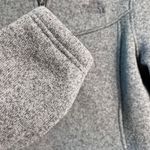 The North Face Women’s Grey Fleece 1/4 Zip Pullover Sweater Large Long Sleeves Photo 3