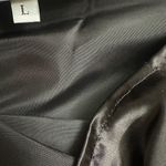 Contempo Casuals Vintage  Black Satin Mini Skirt Side Zippers Size Large Photo 2