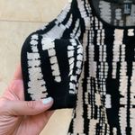 Forever 21  Black/White Longsleeve Midi Dress Sz M Photo 2