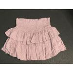 MIOU MUSE Smocked Ruffle Tiered Mini Skirt Lavender‎ Purple Size M Size M Photo 1