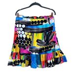 Jams World Voile Hawaiian Multicolor Printed Swing Mini Skirt Large Photo 0