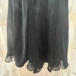 Vintage 100% Silk Black Cutout‎ Long Maxi Dress Fairy Y2K Strappy Formal Gown Photo 4