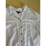 Jessica London  Size 28 White Over Size Button Up Blouse Photo 4