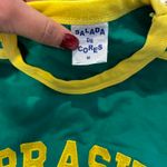 Green and yellow Brazil crop top by salada de cores Size XS Photo 4