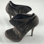 Luxury Rebel brown suede 8 ankle bootie heel Photo 2