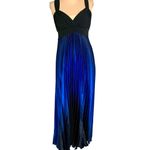 Betsy and Adam  Whimsigoth Pleated Gown 6 Regency Flowy Coquette Balletcore Blue Photo 1