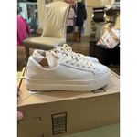 Soludos Leather Lace-Up Sneakers Ibiza White / Off White Size 7 Photo 5