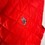 U.S. Polo Assn. Sz M Red Quilted Puffer Vest Photo 5