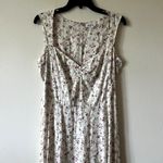 Reformation midi white floral sleeveless dress size 10 C9 Photo 1