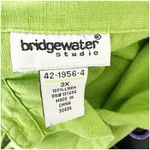 Bridgewater Studio 100% Linen Long Sleeve Button Down Plus Size 3X Green Photo 10