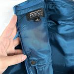 Adrianna Papell Papell Boutique Blue Evening Silk Bow Mini Gown Dress Sz 12 Removable Strap New Photo 4