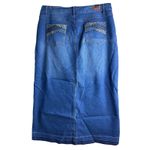 BE GIRL USA Womens Denim Maxi Skirt XL Blue Stretch Jean Size undefined Photo 1