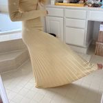 Michael Kors  shimmery gold ribbed knit dress. Xs Photo 8