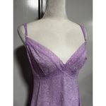 Victoria's Secret Lace Slip Dress Purple Lingerie Mini Dress Back Sleeveless LG Photo 1