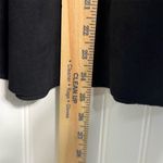 One 5 One Women's Skirt Medium Black Faux Suede A-Line Midi Paneled Stretch Photo 3