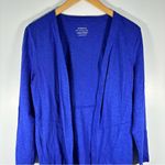 Chico's Blue Modal and Cotton Blend The Ultimate Tee Lightweight Open Cardigan Photo 6