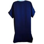 IRIS & INK Dress V Neck Short Sleeve Lined Navy Blue NWT Size 2 Photo 6