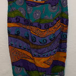 Solitaire Vintage Whimsical Boho Patterned Wrap Skirt Photo 0