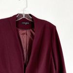 Mario Serrani  Size 8 Blazer Jacket Maroon Lined Hook Eye‎ Closure Italy 384 Photo 3